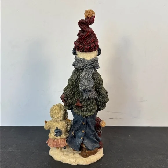 Boyds Folkstone Snowman Family “Be Warm” Figurine Style 2818 (1997) - Picture 3 of 8